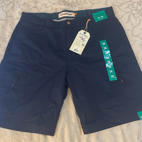 Tailor Vintage Men’s SZ 38 Luxe-performance Navy Blue 4 Pocket Shorts NWT - Picture 15 of 16